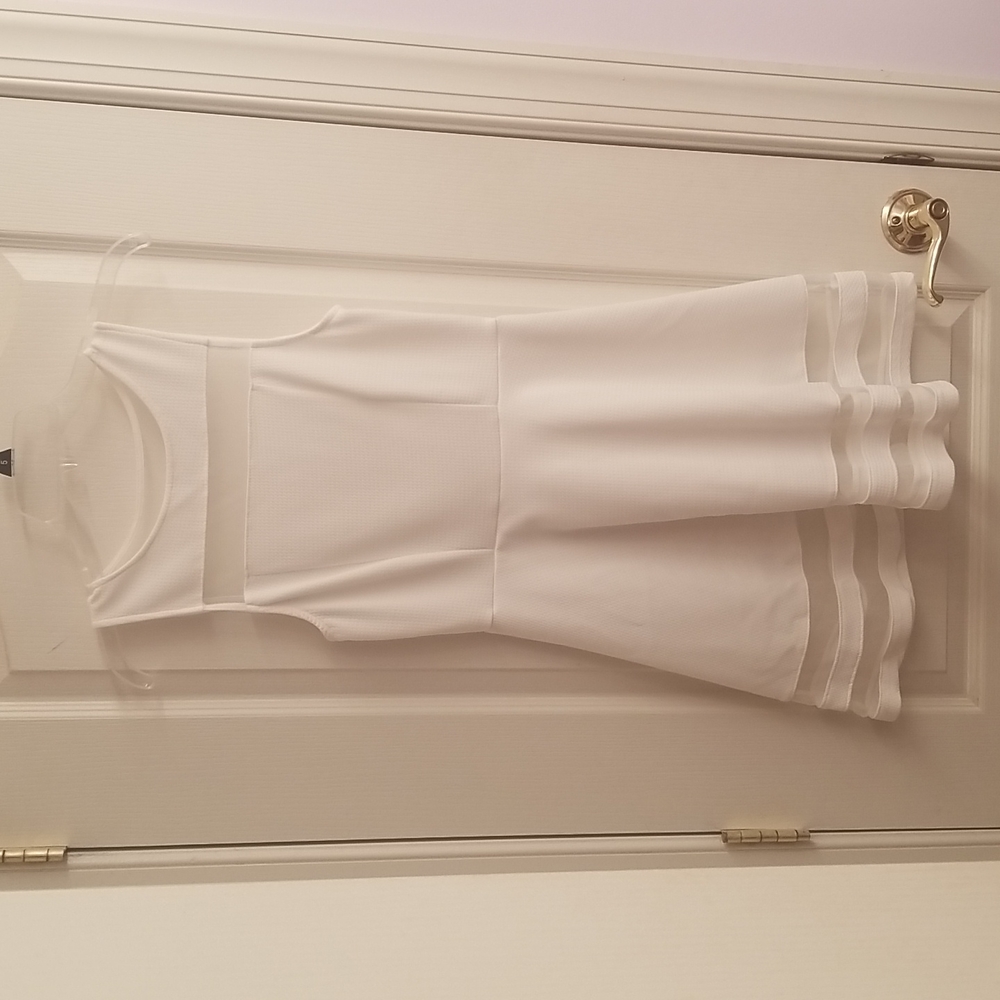 White Dress with Mesh